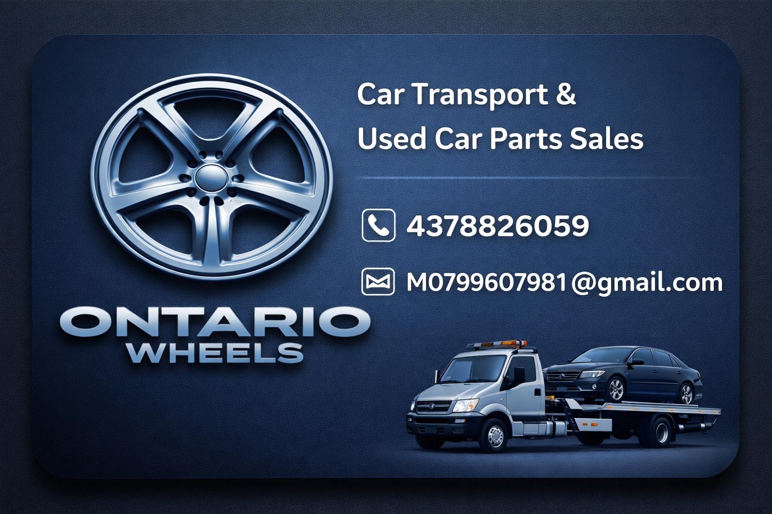 Ontario Wheels — Car Transport & Used Car Parts Sales